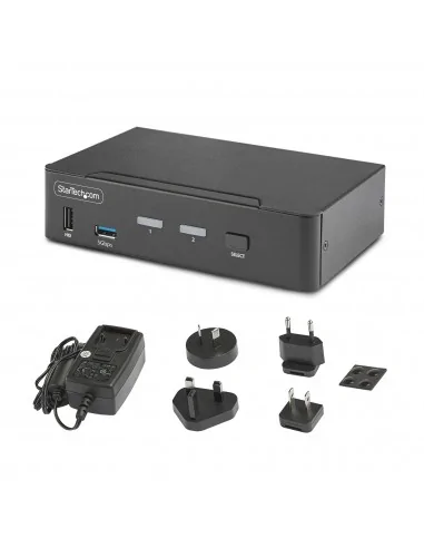 StarTech.com 2-Port DisplayPort KVM Switch, 8K 60Hz / 4K 144Hz, Single