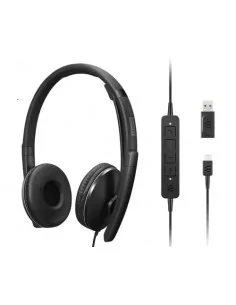 Lenovo 4XD1M39029 headphones/headset Wired Head-band USB Type-C Black
