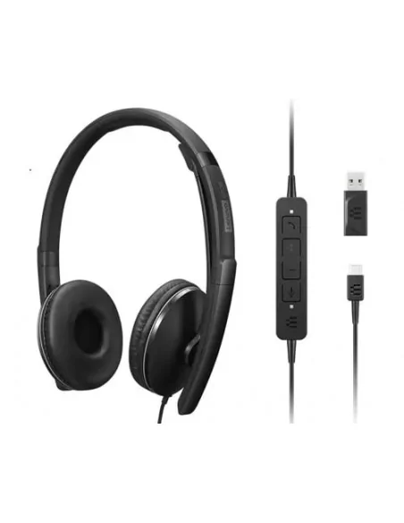 Lenovo 4XD1M39029 headphones/headset Wired Head-band USB Type-C Black