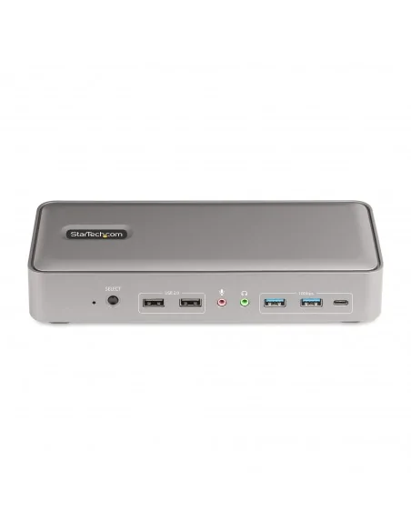 StarTech.com Dual-Laptop USB-C KVM Docking Station, Dual Monitor 4K 60