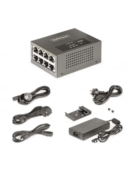 StarTech.com 4-Port Multi-Gigabit PoE++ Injector, 5/2.5/1G Ethernet