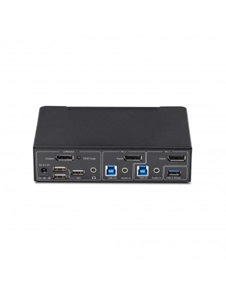 StarTech.com 2-Port DisplayPort KVM Switch, 4K 60Hz, DP 1.2, EDID Mana