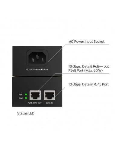 TP-Link POE370S PoE adapter 10 Gigabit Ethernet