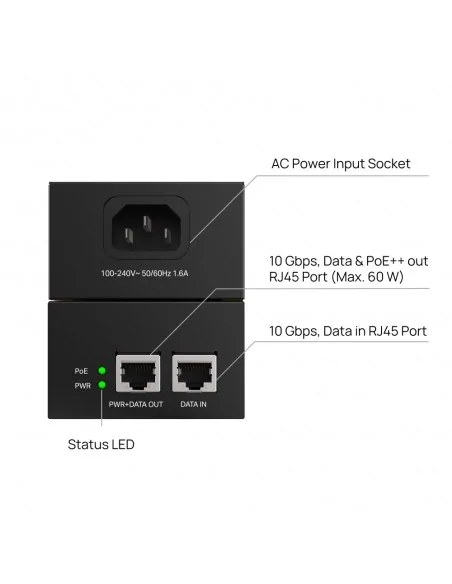 TP-Link POE370S PoE adapter 10 Gigabit Ethernet