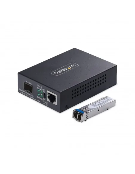 StarTech.com Single-Mode (SM) LC Fiber Media Converter for 10/100/1000