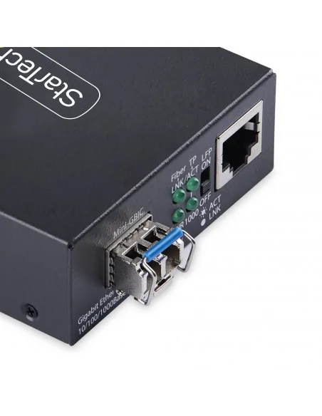 StarTech.com Single-Mode (SM) LC Fiber Media Converter for 10/100/1000