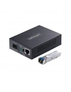 StarTech.com Single-Mode (SM) LC Fiber Media Converter for 10/100/1000
