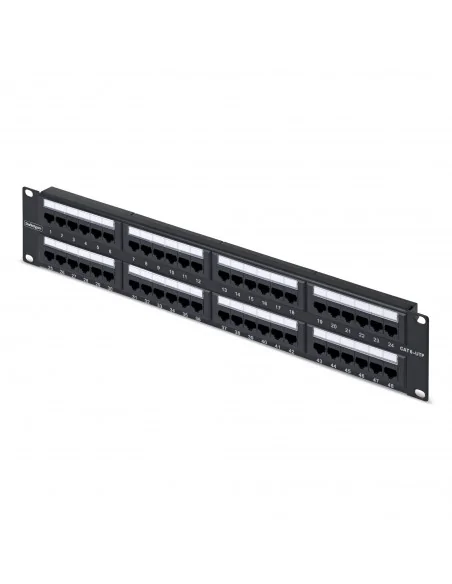 StarTech.com 48-Port 2U Rackmount Cat6 Patch Panel, RJ45, UTP, 110