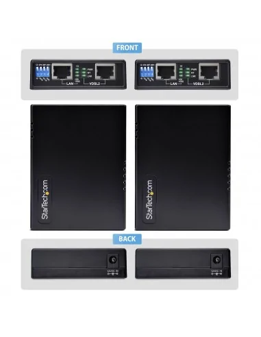 StarTech.com VDSL2 Ethernet Extender Kit over Single Pair Wire, Up to 