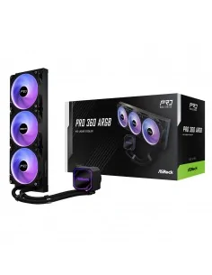 Asrock Pro 360 ARGB AIO Liquid CPU Cooler, 360mm Radiator, Triple