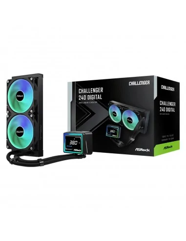 Asrock Challenger 240 Digital AIO Liquid CPU Cooler, 240mm Radiator