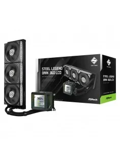 Asrock Steel Legend Dark 360 LCD AIO Liquid CPU Cooler, 360mm