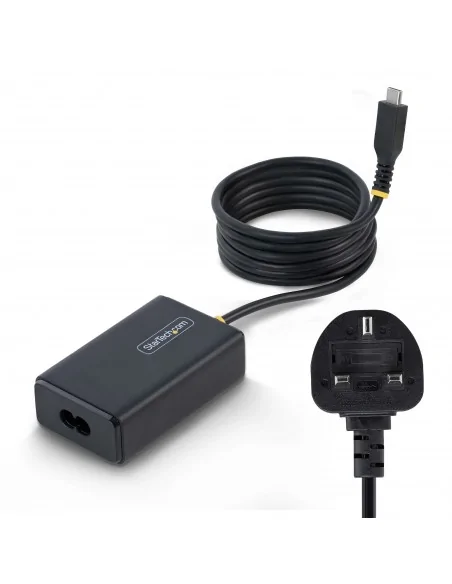 StarTech.com 65W USB-C Laptop Charger, 1.5m Tethered USB-C Cable