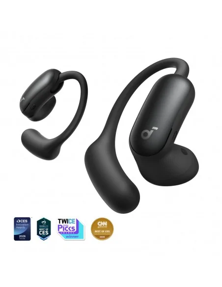Soundcore AeroFit 2 Pro 2-in-1 Hybrid Earbuds, Black