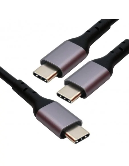 Cables Direct 1.8M 1XUSB-C M 2XUSB-C M 140W - BLK