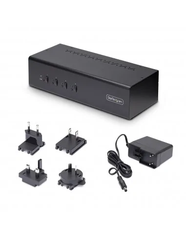 StarTech.com 4-Port Dual-Monitor DisplayPort KVM Switch, 4K 60Hz, 2x U