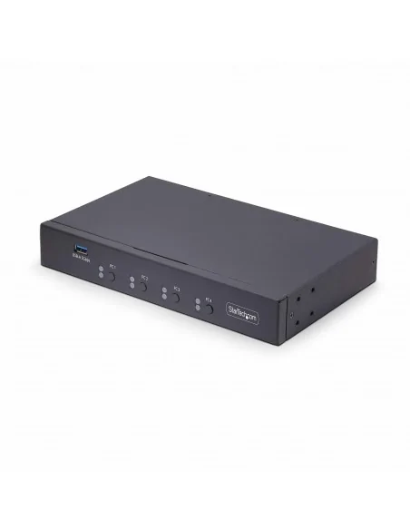 StarTech.com 4-Port KM Switch with Mouse Switching, USB Switch for Key