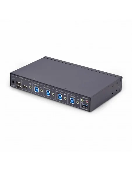 StarTech.com 4-Port KM Switch with Mouse Switching, USB Switch for Key