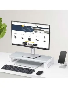StarTech.com Ergonomic Monitor Riser Stand, Up to 33lb/15kg, Fixed 2