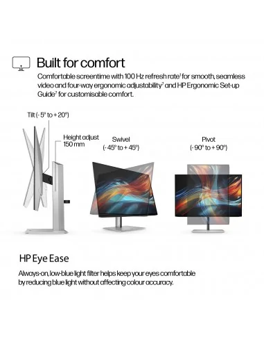 HP Series 7 Pro 24 inch WUXGA USB-C Monitor - 724pu