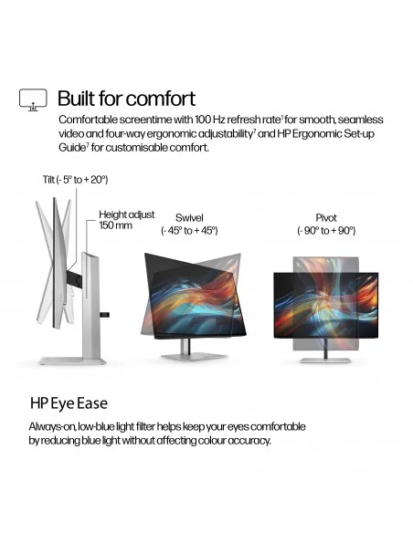 HP Series 7 Pro 24 inch WUXGA USB-C Monitor - 724pu