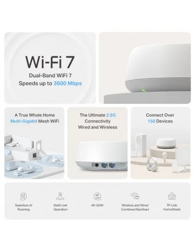 TP-Link BE3600 Whole Home Mesh WiFi 7 System
