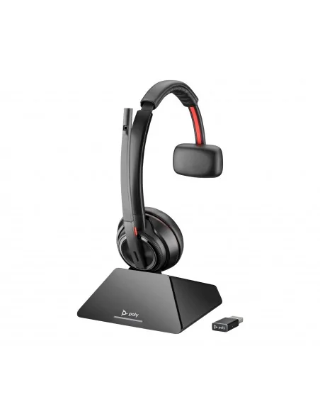 HP Poly Savi 8210 Monaural DECT 1880-1900 MHz Top +Charging Cradle