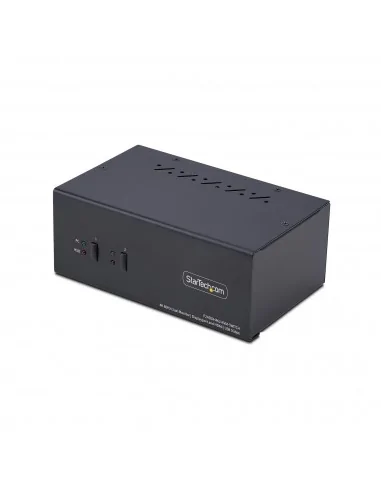 StarTech.com 2-Port Dual-Monitor DisplayPort and HDMI KVM Switch, 4K 6