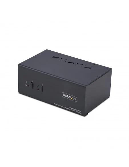 StarTech.com 2-Port Dual-Monitor DisplayPort and HDMI KVM Switch, 4K 6