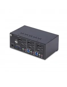 StarTech.com 2-Port Dual-Monitor DisplayPort and HDMI KVM Switch, 4K 6 2