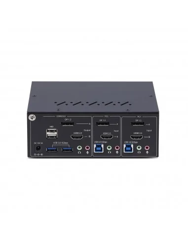 StarTech.com 2-Port Dual-Monitor DisplayPort and HDMI KVM Switch, 4K 6