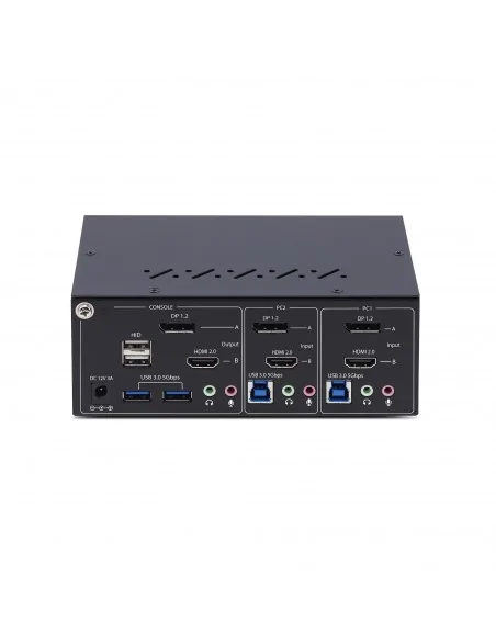 StarTech.com 2-Port Dual-Monitor DisplayPort and HDMI KVM Switch, 4K 6