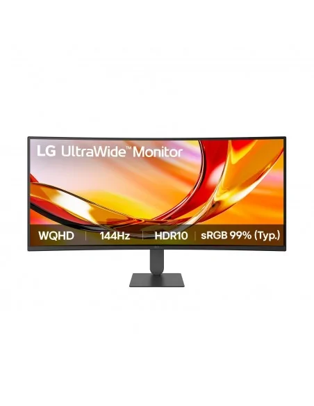 LG UltraWide 34U620B U6 34" VA QHD 144Hz Height-Adjustable Curved