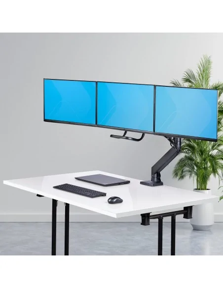 StarTech.com Desk Mount Triple Monitor Arm with Crossbar For Up To