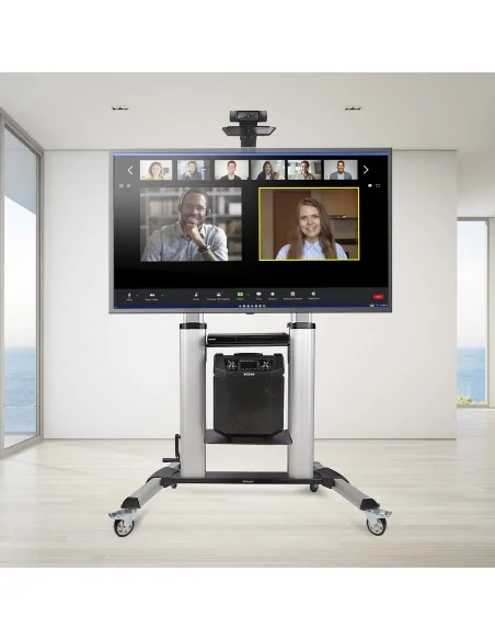 StarTech.com Rolling TV Cart/Stand On Wheels For 60-100inch Flat Scree