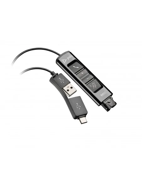 HP Poly DA85 USB to QD Black Adapter TAA