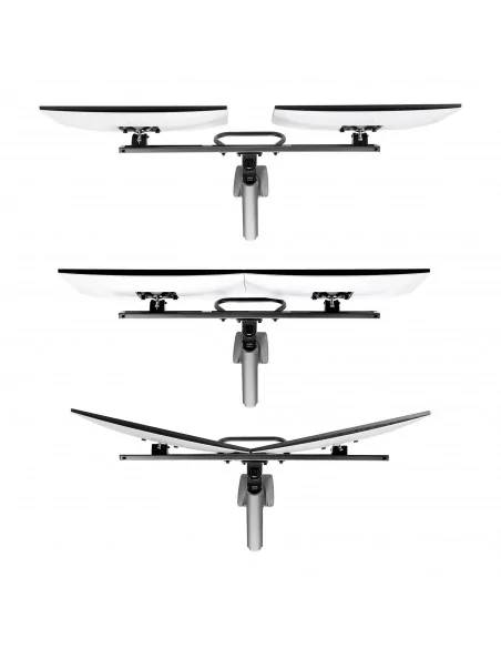 StarTech.com Desk Mount Dual Monitor Arm with Crossbar, Up To 27"