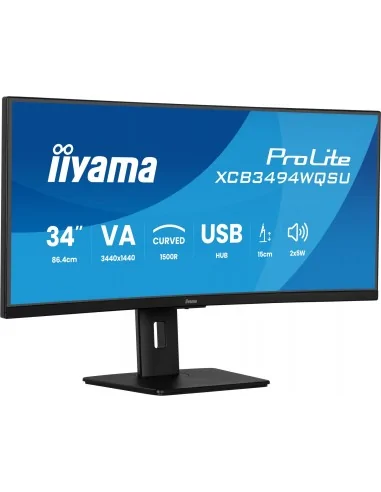 iiyama ProLite XCB3494WQSU-B1 computer monitor 86.4 cm (34") 3440 x