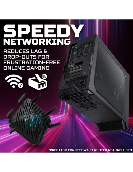 Acer Predator PO3-665 Gaming Desktop - Intel Core i5-14400F, 16GB RAM