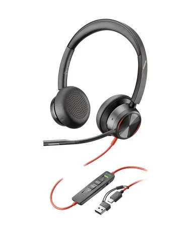 Blackwire 8225 Stereo USB-C Headset +USB-C/A Adapter