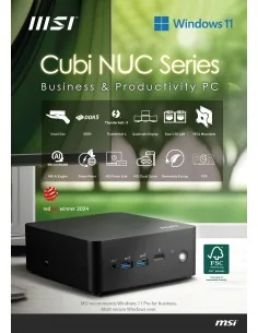 MSI Cubi NUC 1M Intel Core 5 120U Desktop PC, NUC, SFF, Mini Computer 2