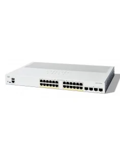 Cisco Catalyst 1200-24P-4G Smart Switch, 24 Port GE, PoE, 4x1GE SFP, L