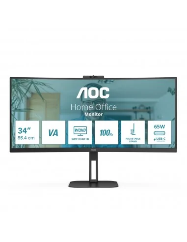 AOC V5 CU34V5CW computer monitor 86.4 cm (34") 3440 x 1440 pixels Wide