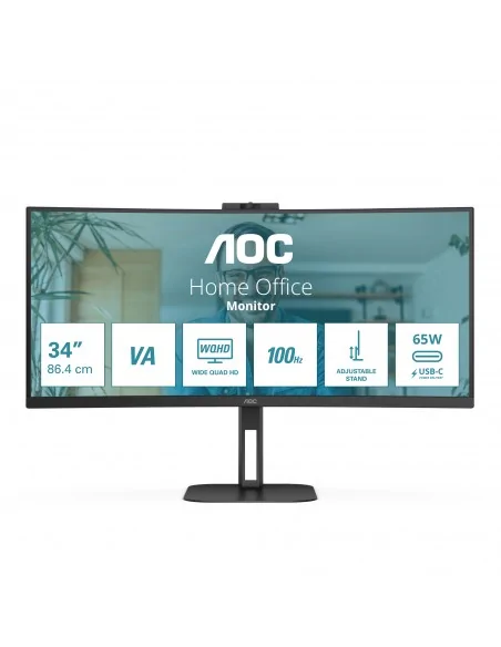 AOC V5 CU34V5CW computer monitor 86.4 cm (34") 3440 x 1440 pixels Wide