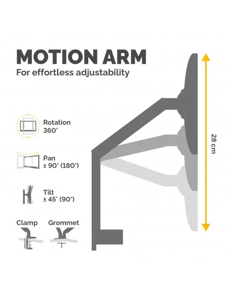 Fellowes Platinum Series Monitor Arm - Monitor Mount for 8KG 40 Inch