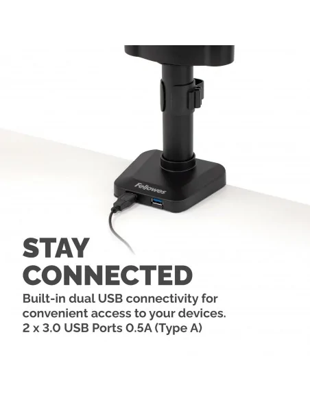 Fellowes Platinum Series Triple Monitor Arm - Monitor Mount for Three