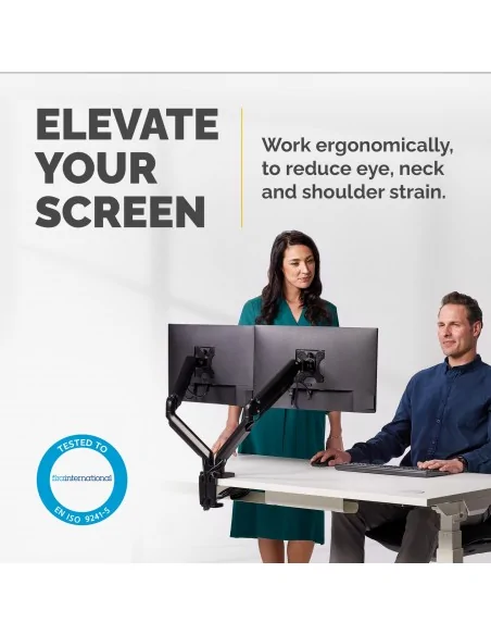 Fellowes Platinum Series Dual Monitor Arm - Monitor Mount for Two 8KG