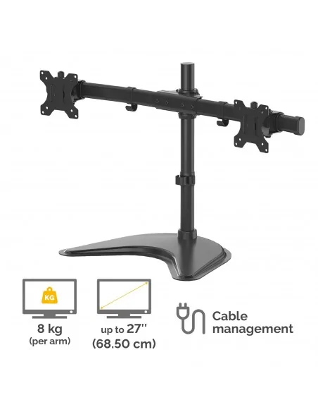 Fellowes Seasa Dual Monitor Arm - Freestanding Monitor Mount for 8KG