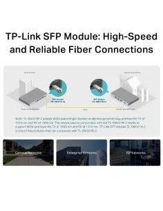 TP-Link Omada Gigabit Single-Mode WDM Bi-Directional SFP Module 2