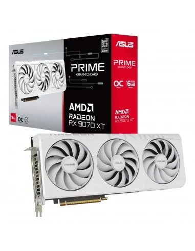 ASUS Prime -RX9070XT-O16G-WHITE AMD Radeon RX 9070 XT 16 GB GDDR6